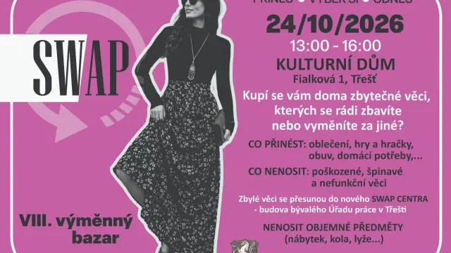 SWAP - VIII. výměnný bazar – Komunitní setkání, Třešť