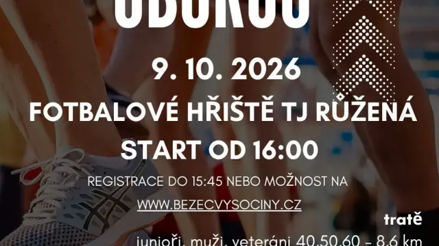 Roštejnskou oborou - Pohár běžce Vysočiny 2026 – Sportovní akce, Třešť - Růžená